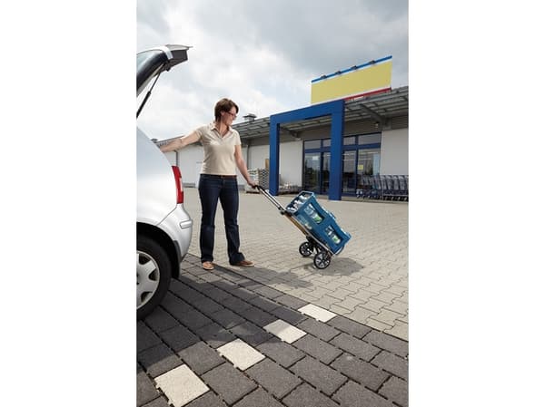wolfcraft GmbH TS 850, Aluminium, Plastikk, Håndtruck, Aluminium, Svart, Gult, 100 kg, 2 hjul, Plastikk