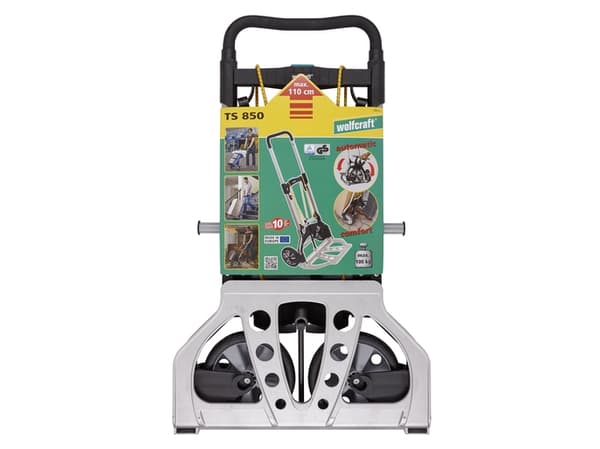 wolfcraft GmbH TS 850, Aluminium, Plastikk, Håndtruck, Aluminium, Svart, Gult, 100 kg, 2 hjul, Plastikk