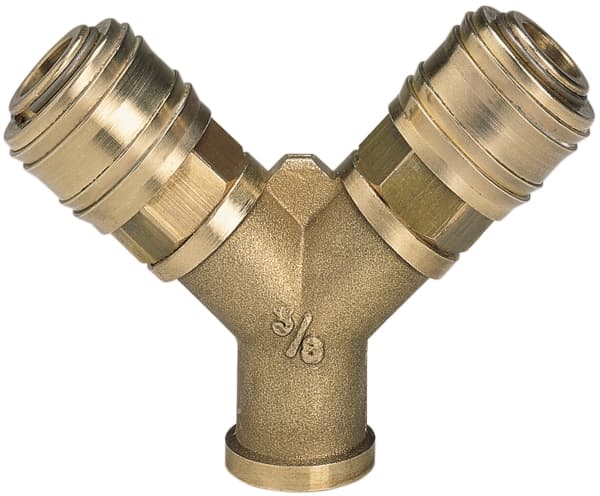 Einhell Einhell Y-kaksoispikaliitin paineilmaan 3/8" kierteellä
