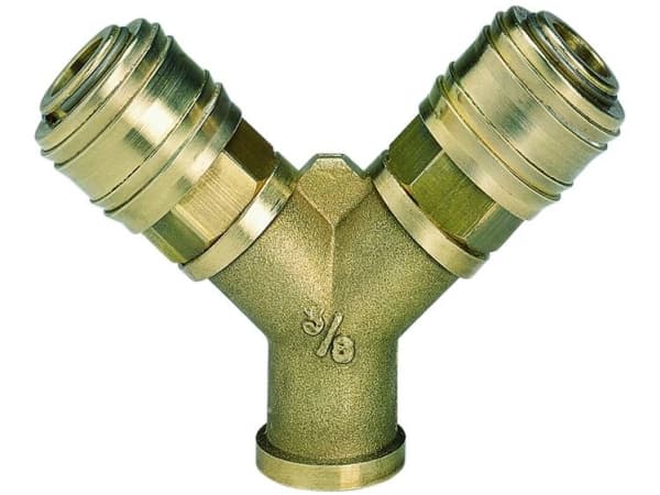 Einhell Einhell Y-kaksoispikaliitin paineilmaan 3/8" kierteellä