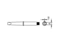Miniatyrbilde 3 av 3: Weller 4CT5A8-1 Loddespids Mejselform, lige Spidsstørrelse 1.6 mm Indhold 1 stk