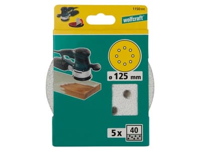 wolfcraft GmbH 4006885115002, Laikka, Puu, Hopea, Pyöreä, 12,5 cm, 5 kpl