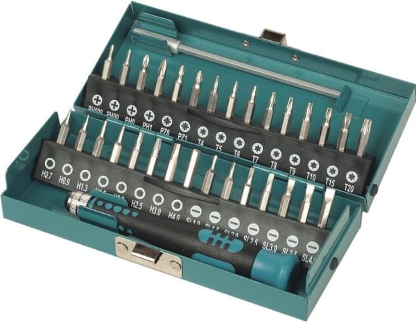 wolfcraft GmbH 4006885138902, 32 stykker, Philips, Pozidriv, Torx, PH 1, PH 2, PH 3, PZ 1, PZ 2, PZ 3, T10, T15, T20, T25, T27, T30, T40, 3,4,5,6 mm
