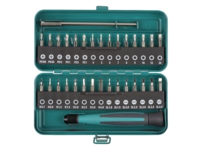 wolfcraft GmbH 4006885138902, 32 stykker, Philips, Pozidriv, Torx, PH 1, PH 2, PH 3, PZ 1, PZ 2, PZ 3, T10, T15, T20, T25, T27, T30, T40, 3,4,5,6 mm