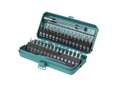 wolfcraft GmbH 4006885138902, 32 stykker, Philips, Pozidriv, Torx, PH 1, PH 2, PH 3, PZ 1, PZ 2, PZ 3, T10, T15, T20, T25, T27, T30, T40, 3,4,5,6 mm