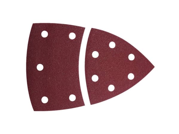 wolfcraft GmbH 1812000, Polerrondell, Metall, Trä, Korund, Röd, 10 styck, Låda