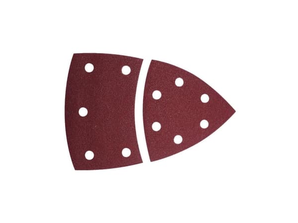 wolfcraft GmbH 1813000, Polerrondell, Metall, Trä, Korund, Röd, 10 styck, Låda