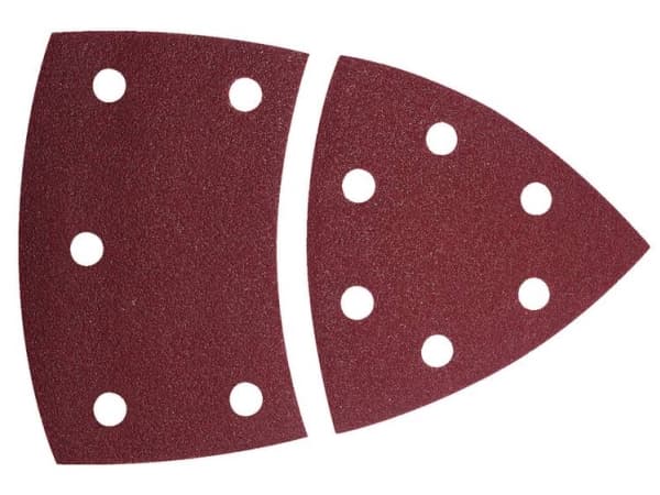 wolfcraft GmbH 1813000, Polerrondell, Metall, Trä, Korund, Röd, 10 styck, Låda