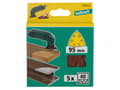 Miniatyrbild 3 av 5: wolfcraft GmbH 4006885185302, Sandpapper, Metall, Trä, Korund, Brun, 9,5 cm, 5 styck
