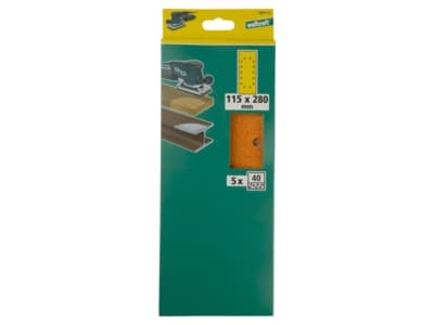 wolfcraft GmbH 4006885198302, Sandpapper, Metall, Trä, Korund, Orange, Rektangulär, 280 mm