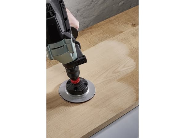 wolfcraft GmbH 4006885224315, Slipskiva, Korund, Röd, Rund, 12,5 cm