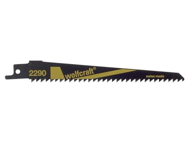 wolfcraft GmbH 2290000, Sabre saw blade, Plastikk, Mykt tre, Svart, Gult, 13 cm, 4,2 mm, 15 cm