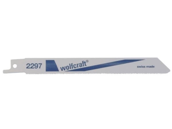 wolfcraft GmbH 2297000, Sabelsagblad, Ikke-jernholdig metall, Blad metall, Rustfritt stål, Stål, Bimetall, 13 cm, 1,4 mm, 3 mm