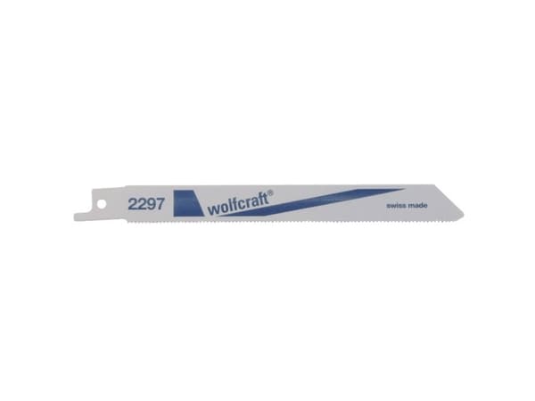 wolfcraft GmbH 2297000, Sabelsagblad, Ikke-jernholdig metall, Blad metall, Rustfritt stål, Stål, Bimetall, 13 cm, 1,4 mm, 3 mm