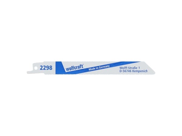wolfcraft GmbH 2298000, Sabelsagblad, Stål, Bimetall, 1,4 mm, 15 cm, 2 stykker