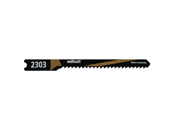 wolfcraft GmbH 2303000, Figursågblad, Spånskiva, Plywood, Mjuka träslag, Stål med hög kolhalt (HCS), 5 cm, 2 mm, 2 cm