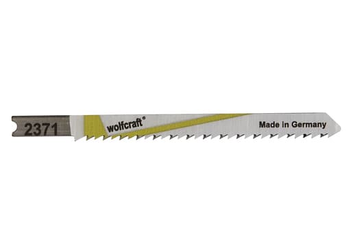 wolfcraft GmbH 2371000, Figursågblad, Spånskiva, Laminat, MDF, Plast, Plywood, Mjuka träslag, Stål med hög kolhalt (HCS), 7,5 cm, 2,5 mm, 3 cm