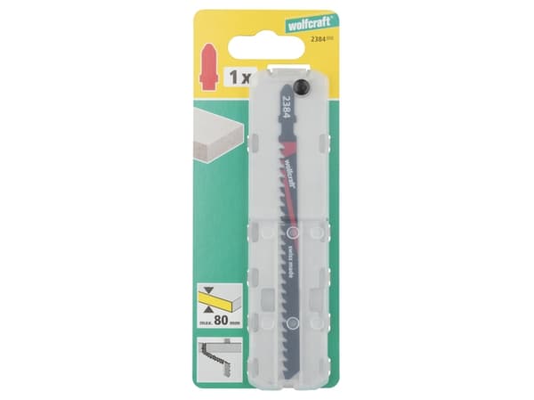 wolfcraft GmbH 2384000, Stikksagblad, porebetong, Cement-bundet fiber panel, Glassfiber armert plastik, Gipsplater, Tungsten Carbide (TC), 10,5 cm, 4
