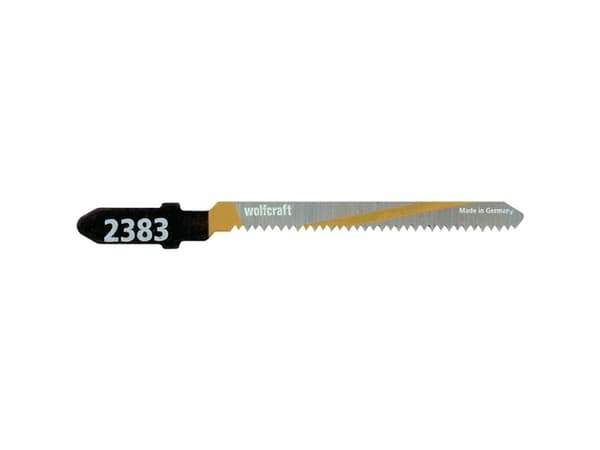 wolfcraft GmbH 2393000, Figursågblad, Spånskiva, Laminat, Parkett, Plywood, Mjuka träslag, Stål med hög kolhalt (HCS), 5 cm, 1,35 mm, 2 cm