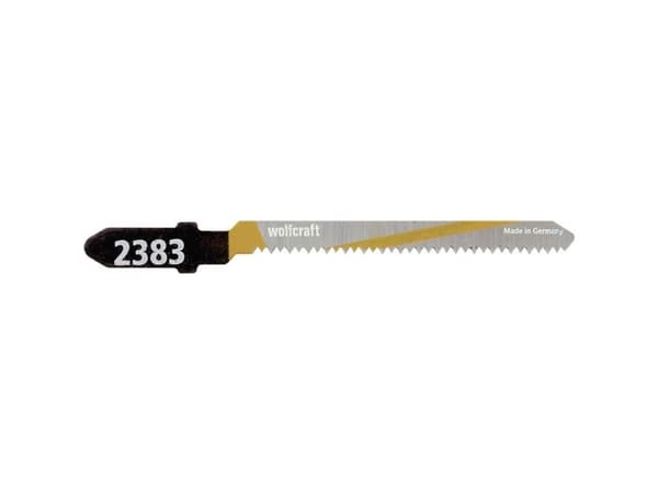 wolfcraft GmbH 2393000, Figursågblad, Spånskiva, Laminat, Parkett, Plywood, Mjuka träslag, Stål med hög kolhalt (HCS), 5 cm, 1,35 mm, 2 cm
