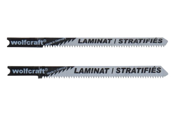 wolfcraft GmbH 2674000, Figursågblad, Spånskiva, Laminat, Parkett, Stål med hög kolhalt (HCS), Rostfritt stål, 7,5 cm, 1,65 mm