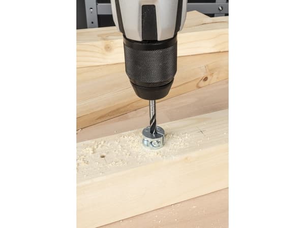 wolfcraft GmbH 2733000, Twist Betongbor, Høyrehåndsrotasjon, 1 cm, Sponplate, Fibre board, Kryssfiner, Tre, Chromium-Vanadium Steel (Cr-V), Plastpose