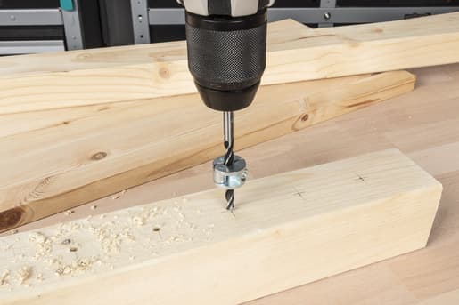 wolfcraft GmbH 2733000, Twist Betongbor, Høyrehåndsrotasjon, 1 cm, Sponplate, Fibre board, Kryssfiner, Tre, Chromium-Vanadium Steel (Cr-V), Plastpose