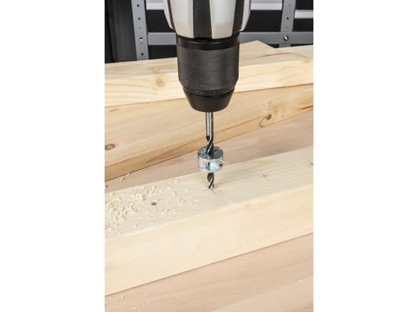 wolfcraft GmbH 2733000, Twist Betongbor, Høyrehåndsrotasjon, 1 cm, Sponplate, Fibre board, Kryssfiner, Tre, Chromium-Vanadium Steel (Cr-V), Plastpose