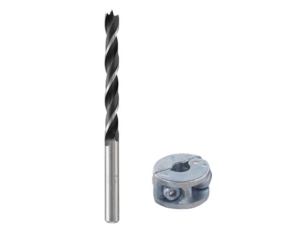 wolfcraft GmbH 2733000, Twist Betongbor, Høyrehåndsrotasjon, 1 cm, Sponplate, Fibre board, Kryssfiner, Tre, Chromium-Vanadium Steel (Cr-V), Plastpose