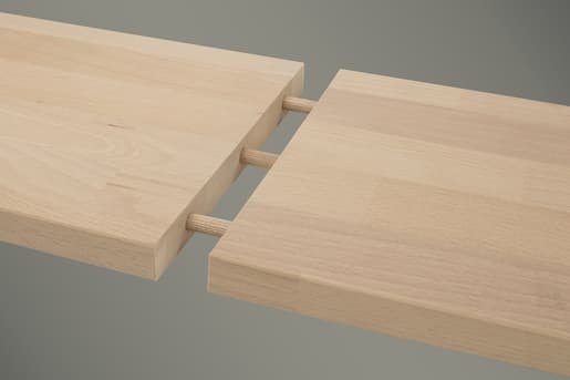 wolfcraft GmbH 2906000, Rund, Bøg, 6 mm, 3 cm