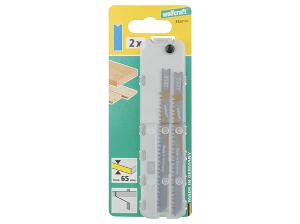 wolfcraft GmbH 4006885353701, Stikksagblad, Kjøkkenbenk, Tre, High Carbon Steel (HCS), Rustfritt stål, 9 cm, 11,5 cm