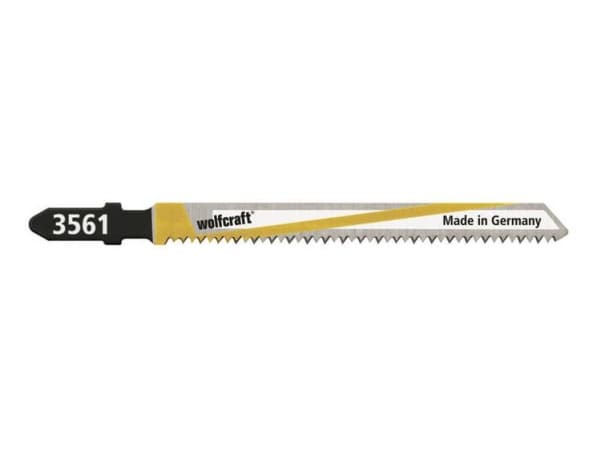 wolfcraft GmbH 3561000, Stikksagblad, Laminat, MDF, Parkett, Plast, Bimetall, Sort, Rustfritt stål, Hvit, Gult, 7,5 cm, 1,65 mm