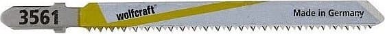 wolfcraft GmbH 3561000, Stikksagblad, Laminat, MDF, Parkett, Plast, Bimetall, Sort, Rustfritt stål, Hvit, Gult, 7,5 cm, 1,65 mm