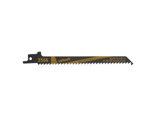wolfcraft GmbH 3566000, Sticksågsblad, Spånskiva, Plast, Plywood, Krom-vanadinstål (Cr-V), 13 cm, 4,2 mm, 10 cm