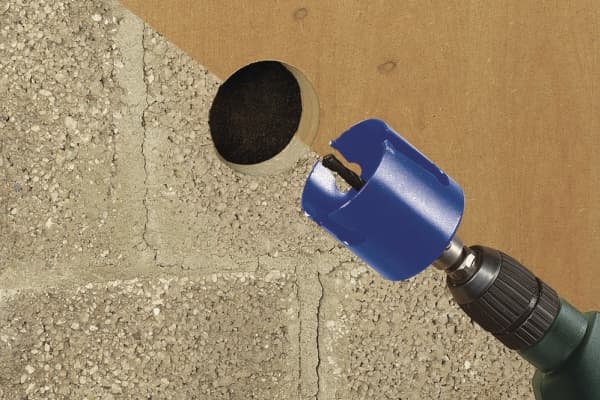 wolfcraft GmbH 4006885387409, Hålsåg, Hålsågsborr, Högerrotation, 2,5 cm, 60 mm, Tegel, Kalksten