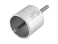 Pikkukuva 2 / 5: wolfcraft GmbH Wolfcraft 3894000 3894000-1 Sierra de Corona con Metal Duro con vástago Hexagonal y Broca, Profundidad de Corte, halk. 55 mm. 43 mm, A