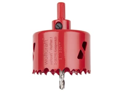 wolfcraft GmbH 4006885546400, Borr, Hålsågsborr, Högerrotation, 2,5 cm, Metall, Trä, Hexskaft
