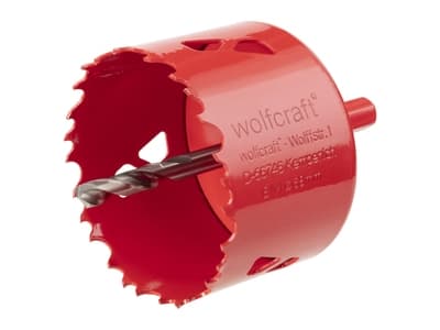 wolfcraft GmbH 4006885546905, Borr, Hålsågsborr, Högerrotation, 4 cm, Metall, Trä, Hexskaft