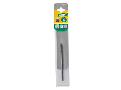 wolfcraft GmbH Tile and Glass Drill Bit, Drill, Hullsag, Høyrehåndsrotasjon, 4 mm, 90 mm, Glass, Flis