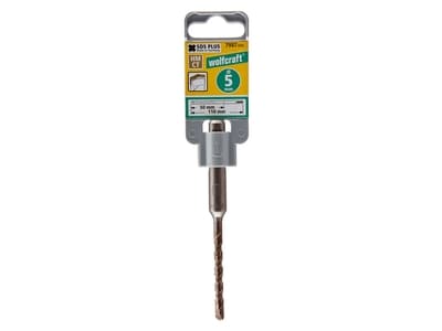 wolfcraft GmbH Concrete Drill Bit, Drill, Spiralborekrone, Høyrehåndsrotasjon, 8 mm, 210 mm, Betong