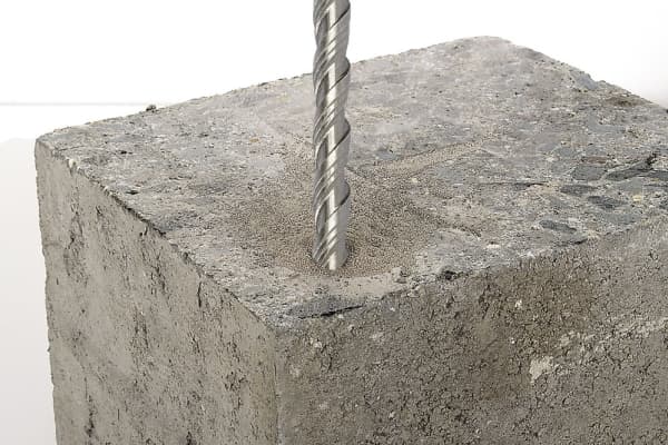 wolfcraft GmbH Concrete Drill Bit, Drill, Spiralborekrone, Høyrehåndsrotasjon, 8 mm, 210 mm, Betong