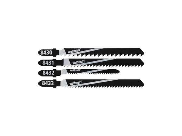 wolfcraft GmbH 8430000, Figursågblad, Mjuka träslag, Stål med hög kolhalt (HCS), 10 styck