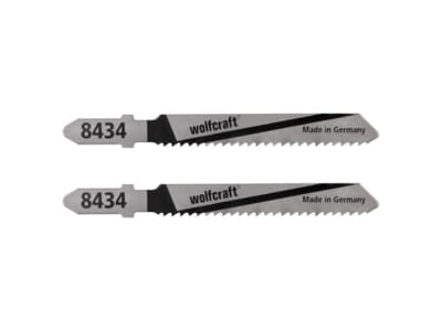 wolfcraft GmbH 4006885843400, Figursågblad, Gjuten aluminium, Stål, Stål med hög kolhalt (HCS), Rostfritt stål, 2 mm, 2 styck