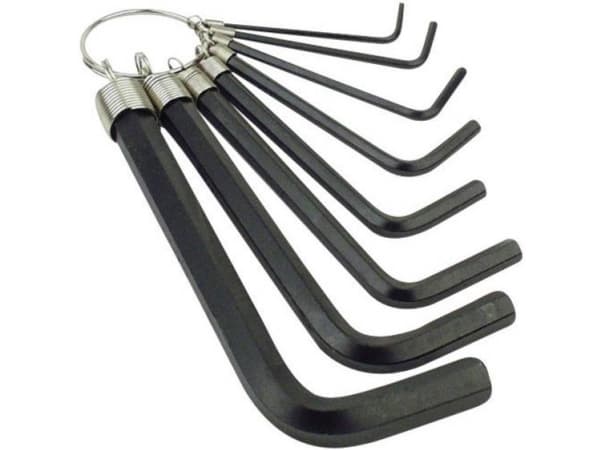 Brüder Mannesmann Unbrako Vinkelskruetrækker-sæt 2.5 mm, 3 mm, 4 mm, 5 mm, 6 mm, 8 mm, 10 mm, 2 mm 8 dele