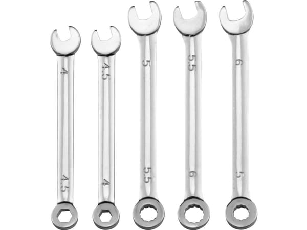 Donau Elektronik 920 Gaffelnøgle-sæt 5 dele Nøglebredde (metrisk) (kun til del) 4 - 6 mm