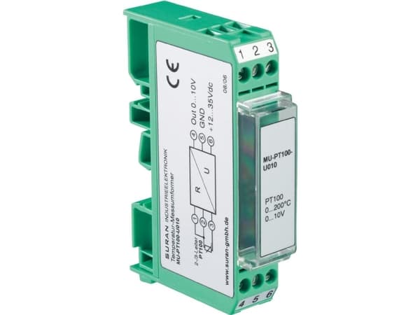 Temperature-måleomformer til Pt 100 Enda MU-PT100-U010-50/100 MU-PT100-U010-50/100 MU-PT100-U010-50/100