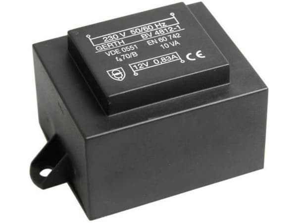 Gerth PT480801F Utskriftstransformator 1 x 230 V 1 x 8 V/AC 10 VA 1250 mA