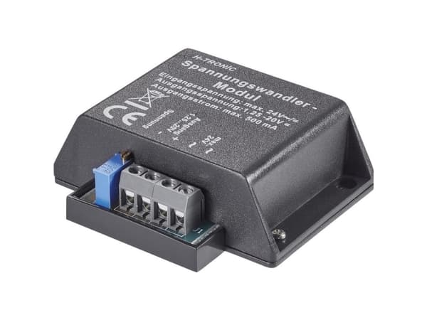 H-Tronic Jännitemuunnin Rakennusmoduuli Tulojännite (alue): 4, 4 - 24, 24 V/DC, V/AC Lähtöjännite (alue): 1,2 - 20 V/DC 500 mA