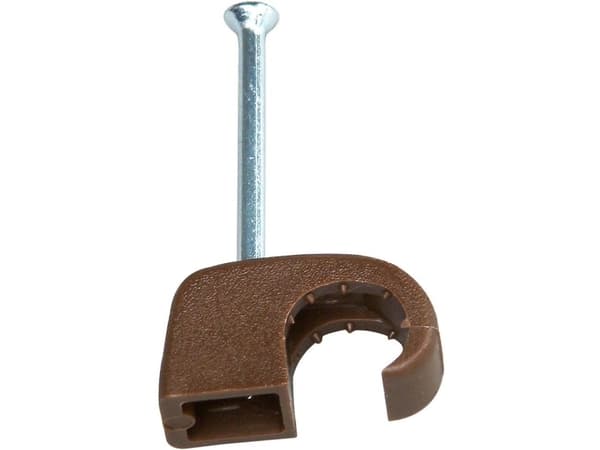 Kopp 342706082 Sømclips 342706082 Bundt-Ø-område 7 til 10 mm Brun 50 stk