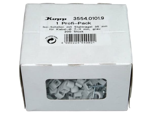 Kopp 355401019 Kiinnittimet 355401019 Grå 200 stk